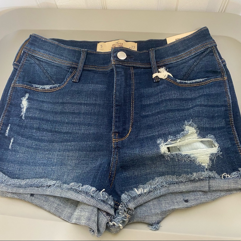 Hollister High Rise denim short short